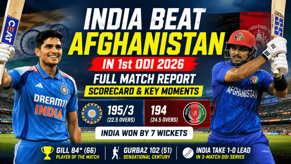 India vs Afghanistan
