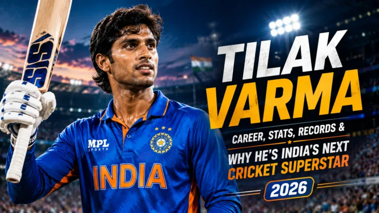Tilak Varma Biography 2026: Career, Stats, Records & Why He’s India’s Next Cricket Superstar